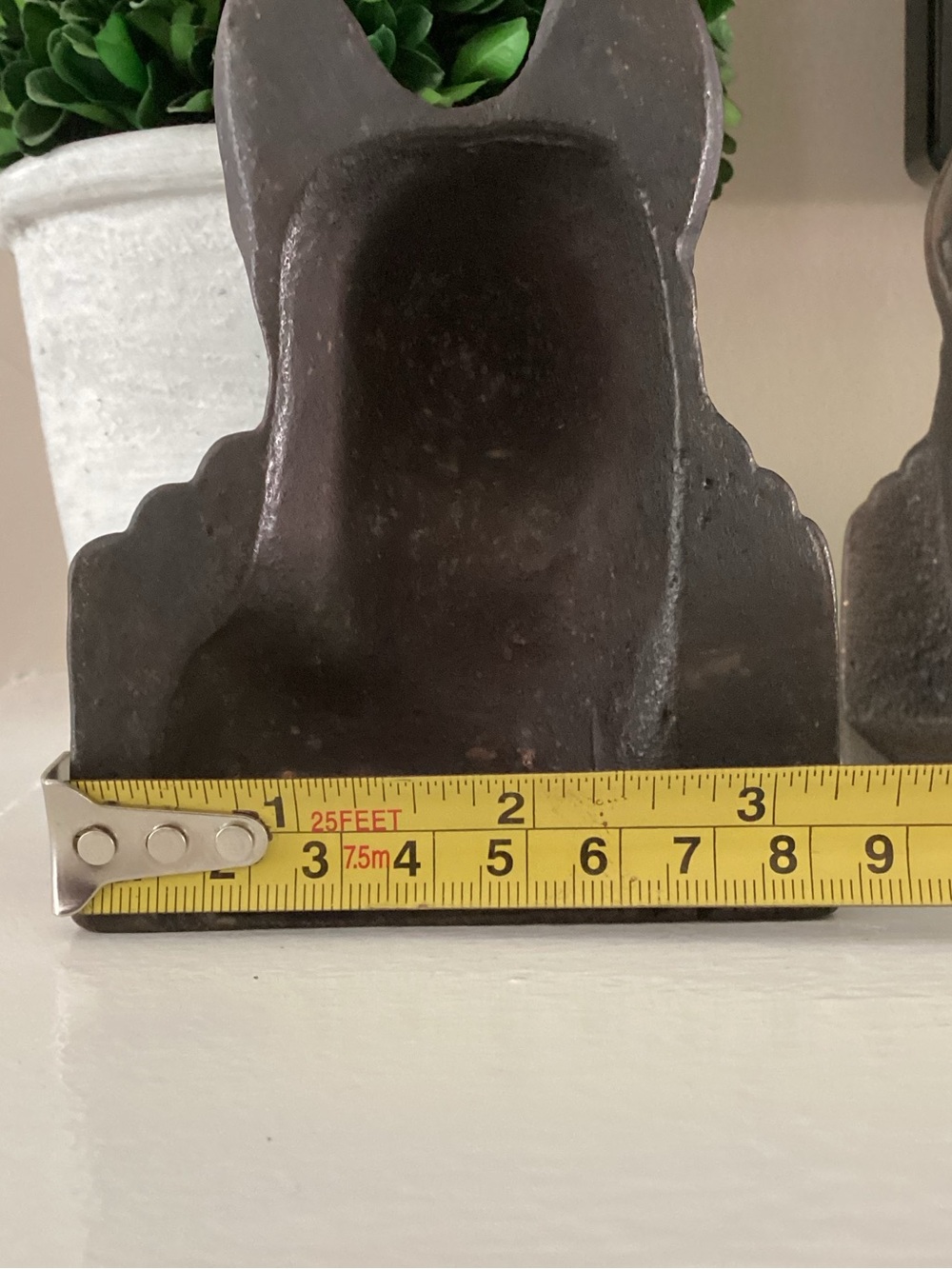 Pair of Vintage German Shepard Dog Cast Iron Bookends - Brown - Picture 8 of 9